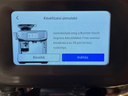 Sage Barista Touch kávégép bemutató kávékészítési útmutató