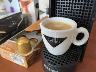 Cellini Nespresso kompatibilis kávékapszula bemutató eszpresszó