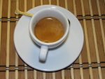 Monterosa Caffe Sidamo szemeskávé teszt csésze