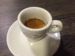 Goriziana Caffé Extra Gold szemeskávé teszt csésze