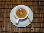 Perla Caffé Rosso szemeskávé teszt cukor