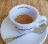 Cartapani Cinquestelle szemeskávé teszt eszpresszó