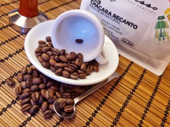Impresso Brazil Chácara Recanto szemeskávé teszt kávébabok