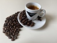 Cellini Rspressobar Prestigio szemeskávé teszt  kávébabok