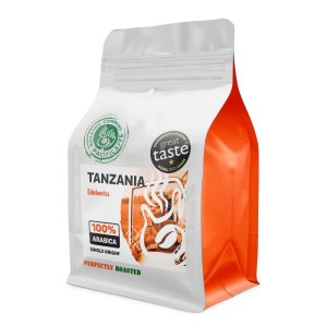 Pacificaffé Tanzánia Edelweiss szemeskávé teszt csomagolás